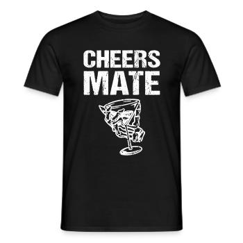 Cheers Mate - Männer T-Shirt - Schwarz - Vorne - AI Model Male 178 light (178cm)