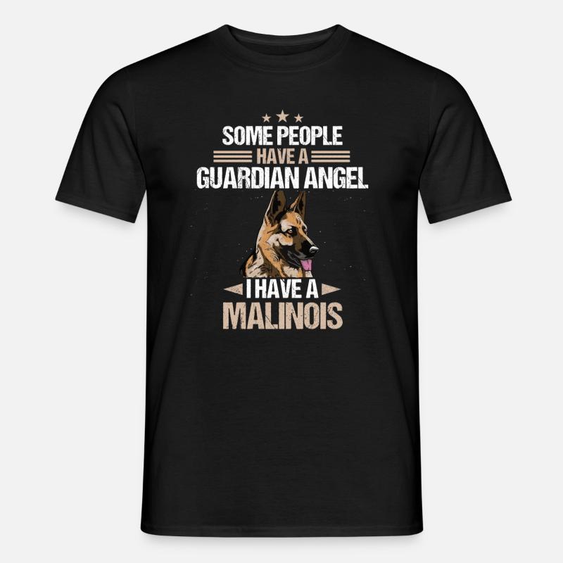 Malinois Hund - Männer T-Shirt - Schwarz