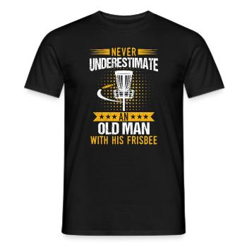 Frisbee - T-shirt homme - noir - Devant - AI Model Male 178 light (178cm)