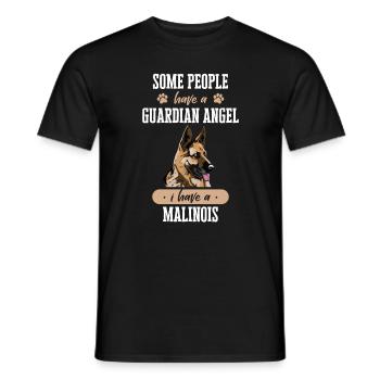 Malinois Hund - Männer T-Shirt - Schwarz - Vorne - AI Model Male 178 light (178cm)