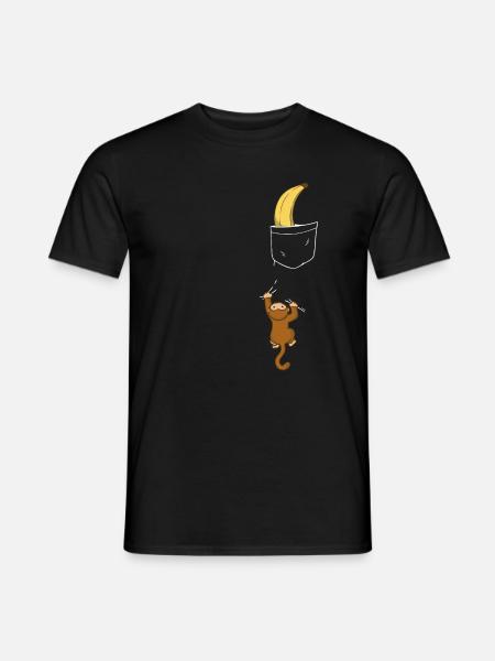 Affe Affen Tier Gorilla Schimpanse - Männer T-Shirt - Schwarz