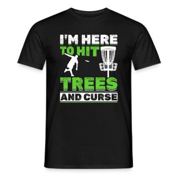 Frisbee Disc Golf - T-shirt homme - noir - Devant - AI Model Male 178 light (178cm)