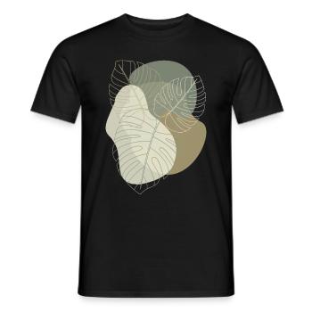 Monstera Variegata Deliciosa Dubia Zimmerpflanze - Männer T-Shirt - Schwarz - Vorne - AI Model Male 178 light (178cm)
