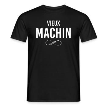 Papa Mon Vieux machin A moi Humour Homme - T-shirt homme - noir - Devant - AI Model Male 178 light (178cm)