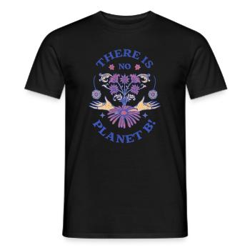 Il n’y a pas de Jour de la Terre de la planète B - T-shirt homme - noir - Devant - AI Model Male 178 light (178cm)