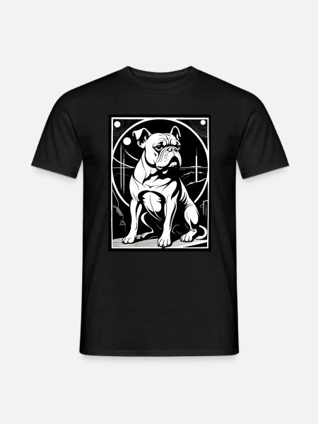 Bouledogue anglais - T-shirt homme - noir