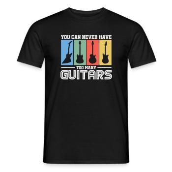 Guitar Types Collection - Men's T-Shirt - black - Front - AI Model Male 178 light (178cm)