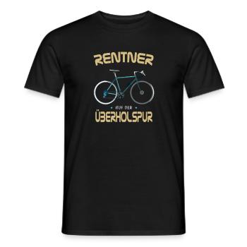 Bicycle pension - pensioners in the fast lane - Men's T-Shirt - black - Front - AI Model Male 178 light (178cm)