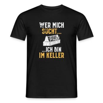 Handwerker Keller Werkzeugkasten Basteln Hobby - Männer T-Shirt - Schwarz - Vorne - AI Model Male 178 light (178cm)