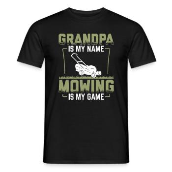 Tondeuse pépée tondeuse jardinage tondeuse - T-shirt homme - noir - Devant - AI Model Male 178 light (178cm)