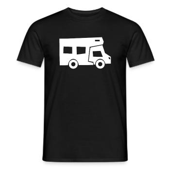 Wohnwagen Wohnmobil Camping Camper - Männer T-Shirt - Schwarz - Vorne - AI Model Male 178 light (178cm)
