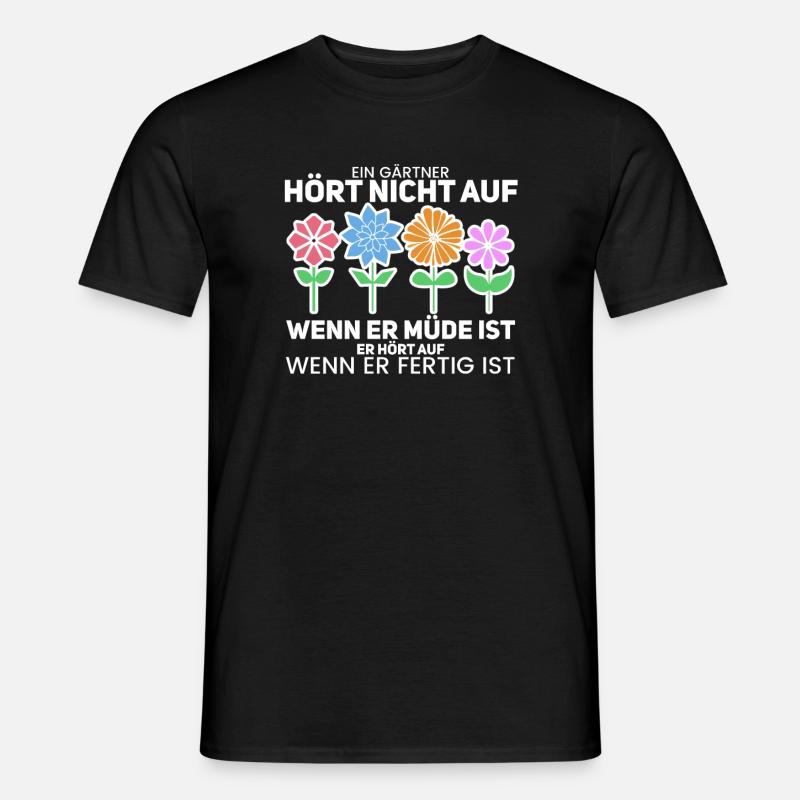 Gärtner - Männer T-Shirt - Schwarz