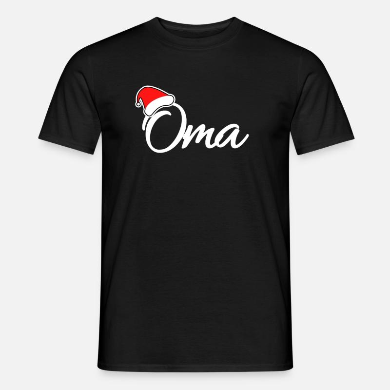 Weihnachten Oma - Männer T-Shirt - Schwarz