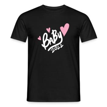 Baby 2022 - Newborn 2022 - Men's T-Shirt - black - Front - AI Model Male 178 light (178cm)