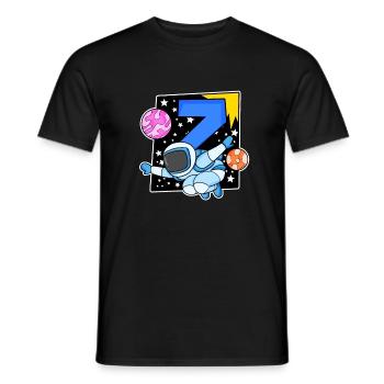 7 Geburtstag Junge - 7 Jahre alt - Ich bin 7 - Männer T-Shirt - Schwarz - Vorne - AI Model Male 178 light (178cm)