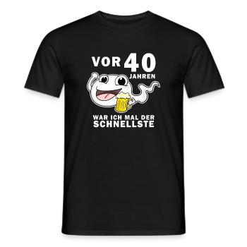 40 Jubiläum Spruch - 40 Jahre - 40. Geburtstag - Männer T-Shirt - Schwarz - Vorne - AI Model Male 178 light (178cm)