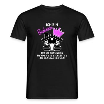Bauherrin Hausbau - Männer T-Shirt - Schwarz - Vorne - AI Model Male 178 light (178cm)