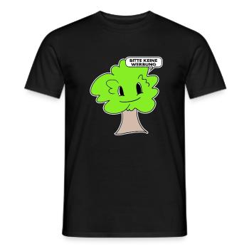 Briefkasten Aufkleber Bitte keine Werbung - Männer T-Shirt - Schwarz - Vorne - AI Model Male 178 light (178cm)