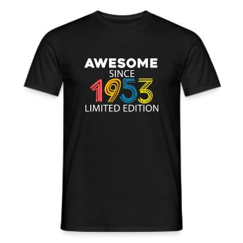 Fantastique depuis 1953 - né en 1953 - T-shirt homme - noir - Devant - AI Model Male 178 light (178cm)