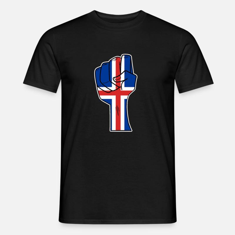 Island - Männer T-Shirt - Schwarz