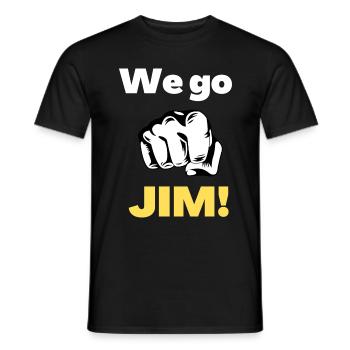 Nous allons JIM - T-shirt homme - noir - Devant - AI Model Male 178 light (178cm)