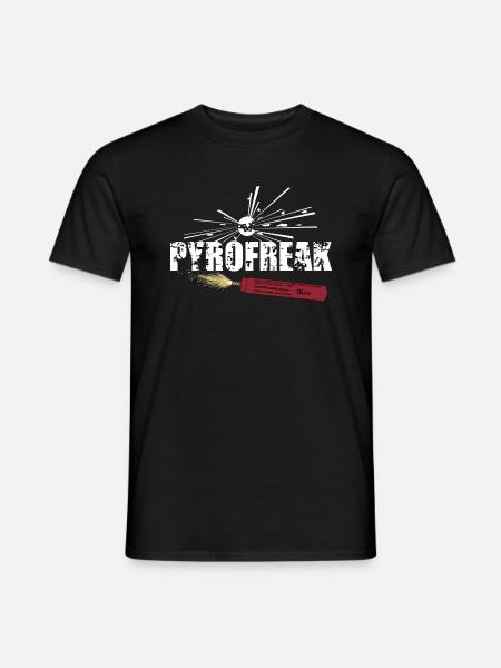 Pyro Freak - Männer T-Shirt - Schwarz