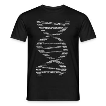 Biologie DNA Medizin - Männer T-Shirt - Schwarz - Vorne - AI Model Male 178 light (178cm)