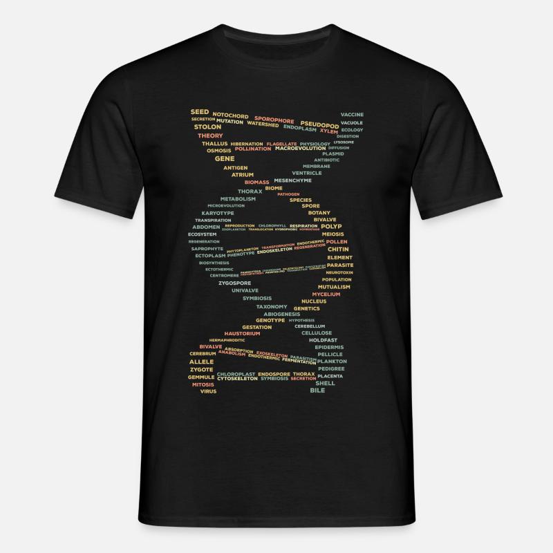 DNA evolution medicine - Men's T-Shirt - black