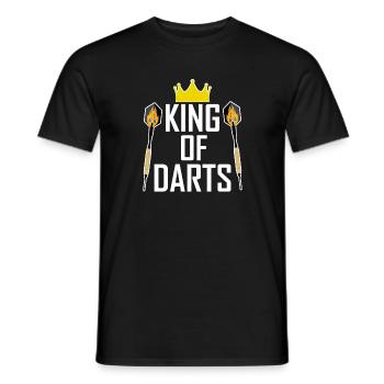 jeu de fléchettes - T-shirt homme - noir - Devant - AI Model Male 178 light (178cm)