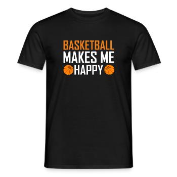 Joueur de basket-ball joueur de basket-ball - T-shirt homme - noir - Devant - AI Model Male 178 light (178cm)