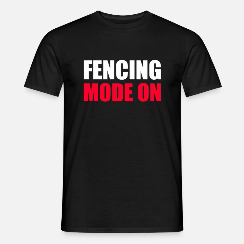 Fechten Fechter - Männer T-Shirt - Schwarz