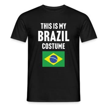 C’est mon costume du Brésil - T-shirt homme - noir - Devant - AI Model Male 178 light (178cm)