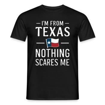 État du Texas Texans Texas - T-shirt homme - noir - Devant - AI Model Male 178 light (178cm)