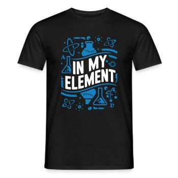Chemiker Chemie Wissenschaft Atom Molecule - Männer T-Shirt - Schwarz - Vorne - AI Model Male 178 light (178cm)