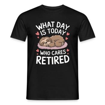Rentner Ruhestand Rente Pensionierung - Männer T-Shirt - Schwarz - Vorne - AI Model Male 178 light (178cm)