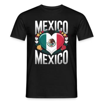 Mexico Mexico Mexican Spanish - Men's T-Shirt - black - Front - AI Model Male 178 light (178cm)