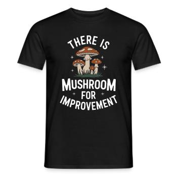 Mushroom Mushrooms Funghi Mushroom - Men's T-Shirt - black - Front - AI Model Male 178 light (178cm)