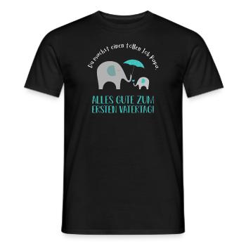 Vatertag - Männer T-Shirt - Schwarz - Vorne - AI Model Male 178 light (178cm)