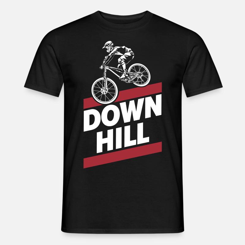 Downhill - Männer T-Shirt - Schwarz