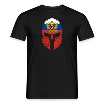 T-shirt Russie Russes - T-shirt homme - noir - Devant - AI Model Male 178 light (178cm)