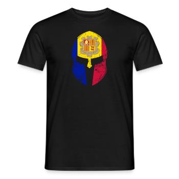 Andorra - Männer T-Shirt - Schwarz - Vorne - AI Model Male 178 light (178cm)