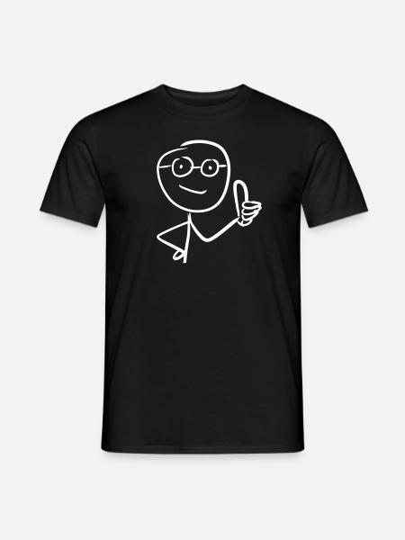 daumen hoch - Männer T-Shirt - Schwarz