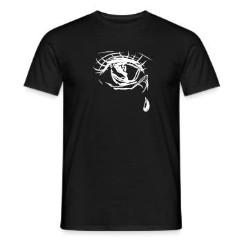 larme triste - T-shirt homme - noir - Devant - AI Model Male 178 light (178cm)