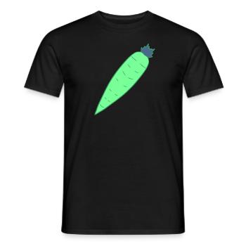 légumes à base de carottes - T-shirt homme - noir - Devant - AI Model Male 178 light (178cm)
