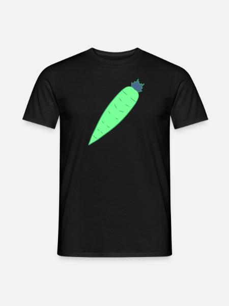 carrot vegetables - Men's T-Shirt - black