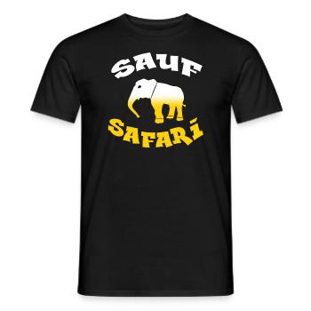 Saufsafri Mallorca Party Outfit | JGA | Mallorca - Männer T-Shirt - Schwarz - Vorne - AI Model Male 178 light (178cm)