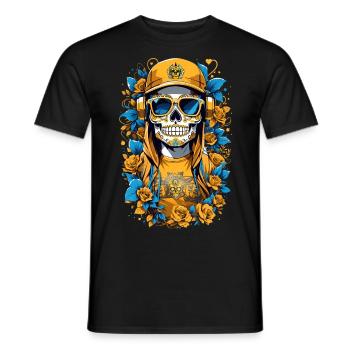 Crâne de sucre - T-shirt homme - noir - Devant - AI Model Male 178 light (178cm)