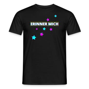 Erinner mich Party - Männer T-Shirt - Schwarz - Vorne - AI Model Male 178 light (178cm)