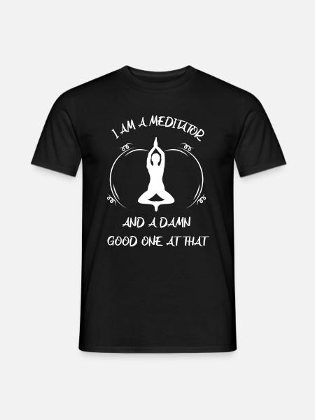 Meditaion - Men's T-Shirt - black