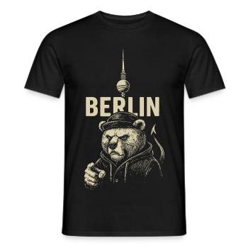 Rebelle de la capitale - T-shirt homme - noir - Devant - AI Model Male 178 light (178cm)
